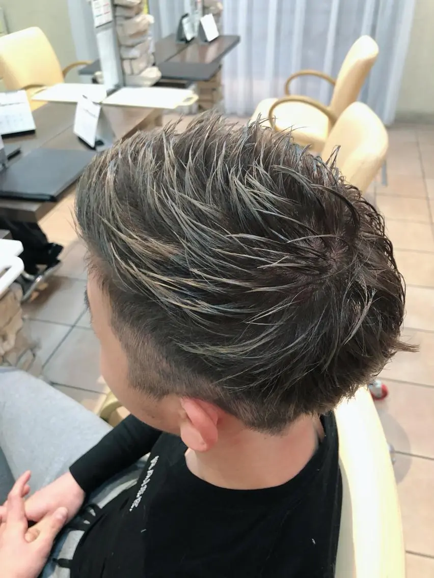ショート メンズ 刈り上げ 髪質改善ストレート ⚡️下ノ村柊斗⚡️のヘアスタイル