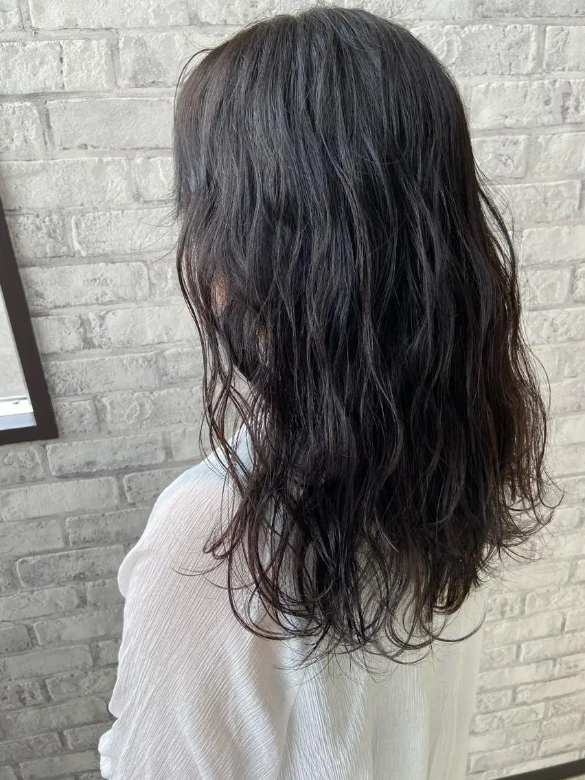 ロング ヘアカラー トリートメント Oopsレイヤー 加藤澄都のヘアスタイル