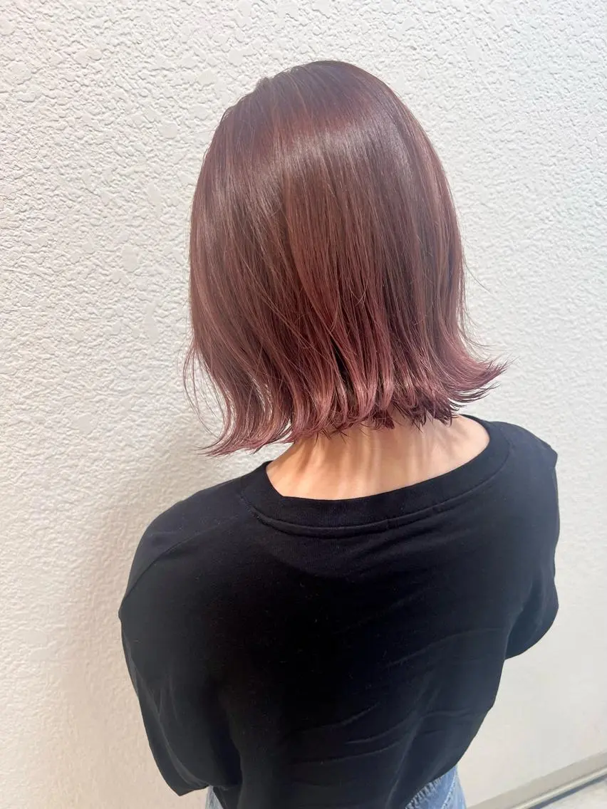 ショート ピンクブラウン 🎴イトウユウ🎴 ボブ特化美容師のヘアスタイル