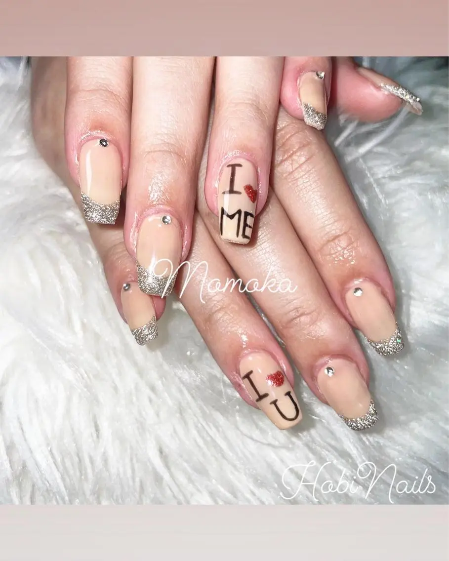 ネイル アートネイル フレンチネイル Momo nailsalonのネイルデザイン