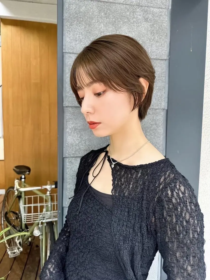 ショート ショートヘア カット ヘアカラー トリートメント ⭐️Shelter by TOKYO⭐️のヘアスタイル