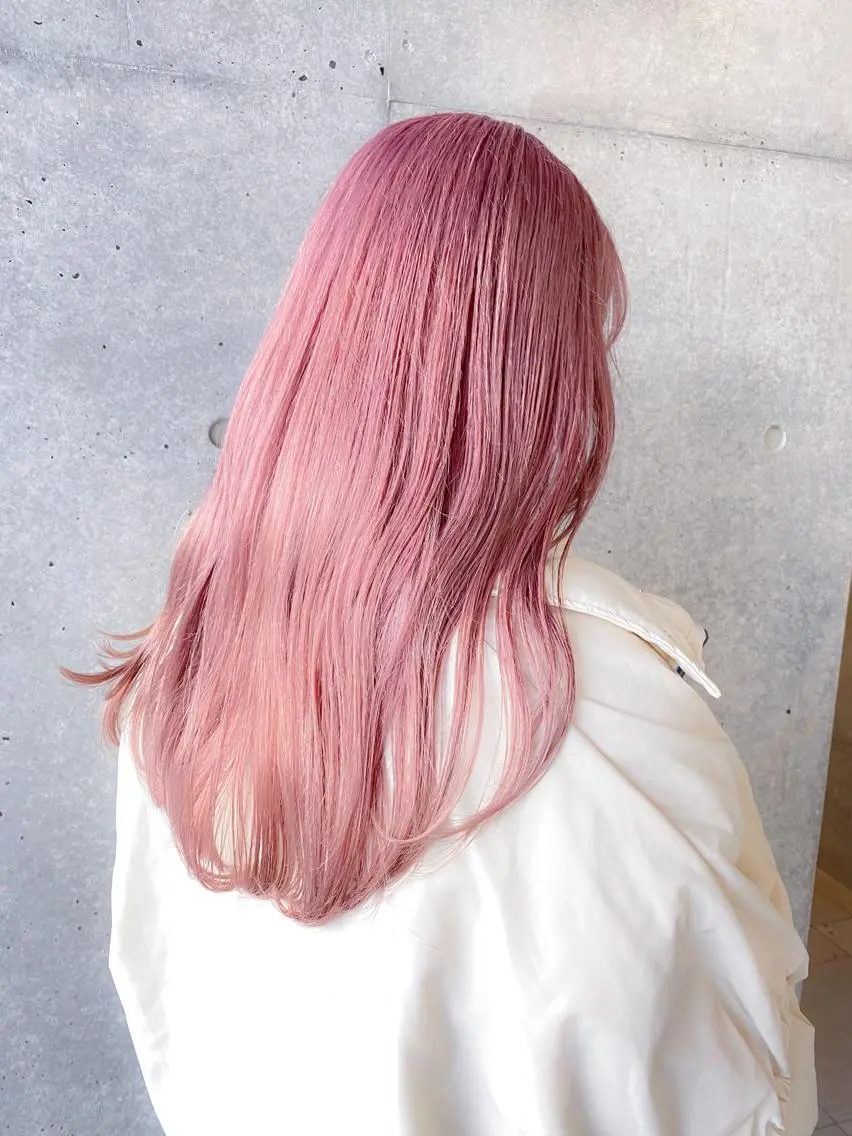 セミロング カラー レイヤー暖色カラー 池袋Yamamotoのヘアスタイル