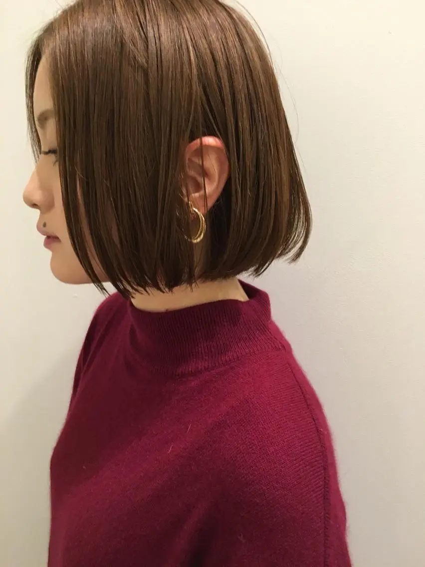 ミディアム カラー ベージュカラー エクステ(レミー毛) NINEのヘアスタイル