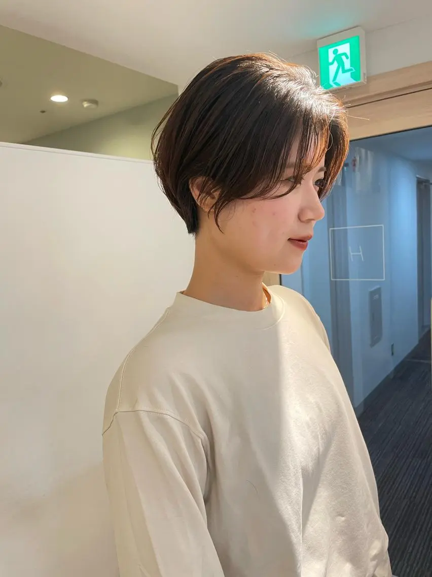 ショート 大迫 江梨のヘアスタイル