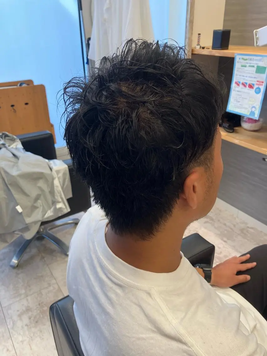 パーマ メンズ カット パーマ メンズ特化/パーマ/ フェードWATARUのヘアスタイル