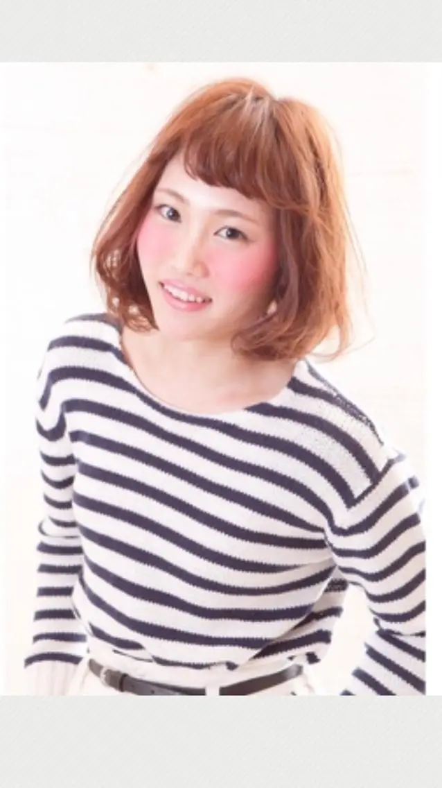 ショート ミディアム パーマ ボブ 似合わせカット MODEK's阿倍野 伊藤サダキのヘアスタイル