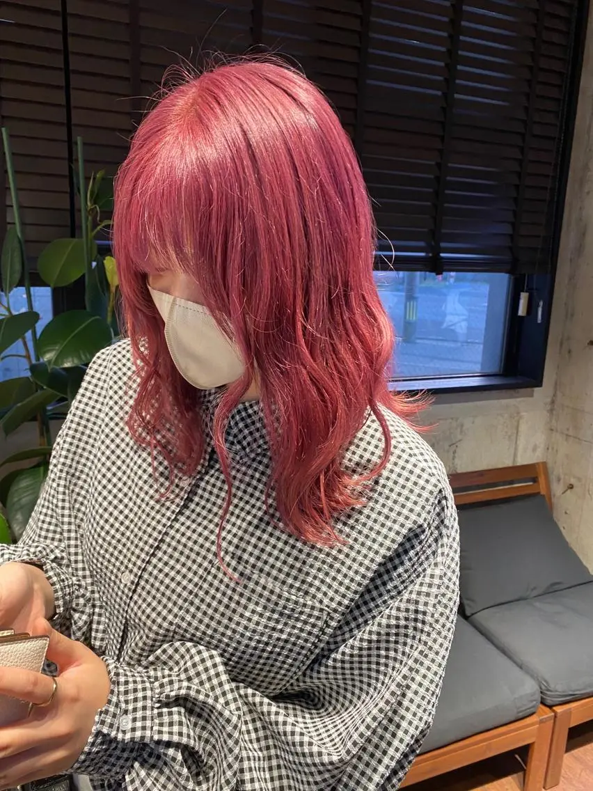 セミロング カット ヘアカラー Number CHIHIROのヘアスタイル