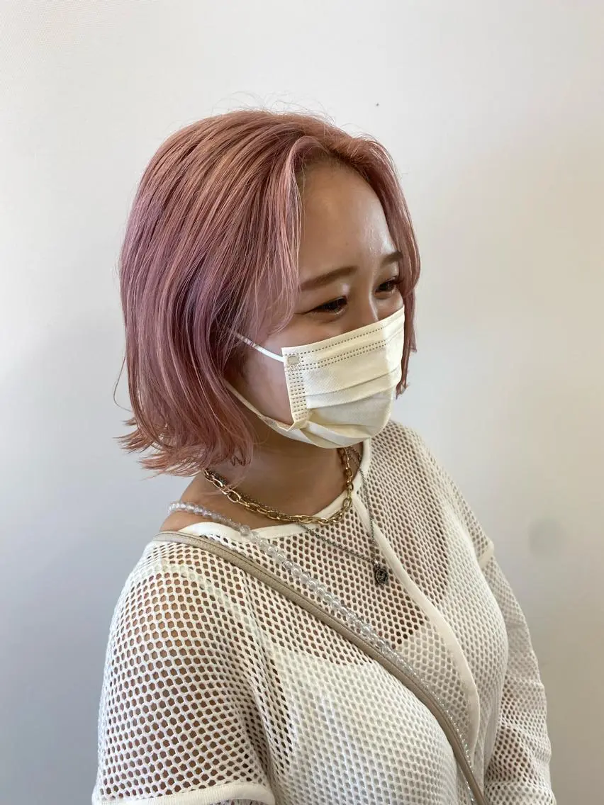 ミディアム カラー カット ヘアカラー ヘッドスパ ヘアセット モデル様募集中 /REIRIのヘアスタイル