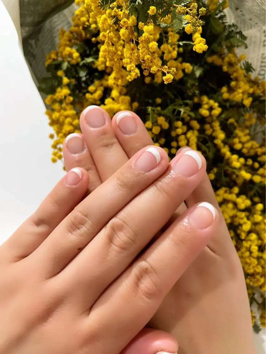 ネイル フレンチネイル lemon nailレモンネイルのネイルデザイン
