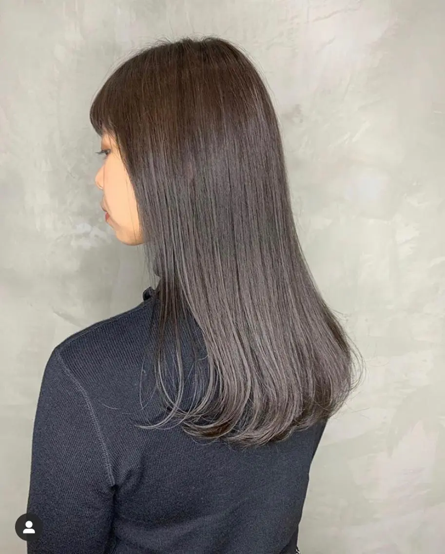 セミロング カラー パーマ ヘアアレンジ ネイル アッシュ アッシュグレー 透明感カラー Sia中野新橋 『JUNYA』のヘアスタイル