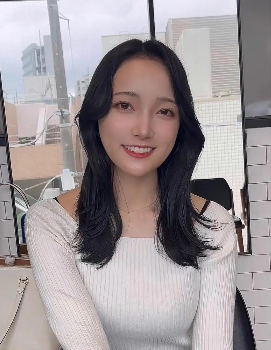 ミディアム カット ヘアカラー トリートメント 🌫️大人韓国ヘア 🌫️naoyaのヘアスタイル