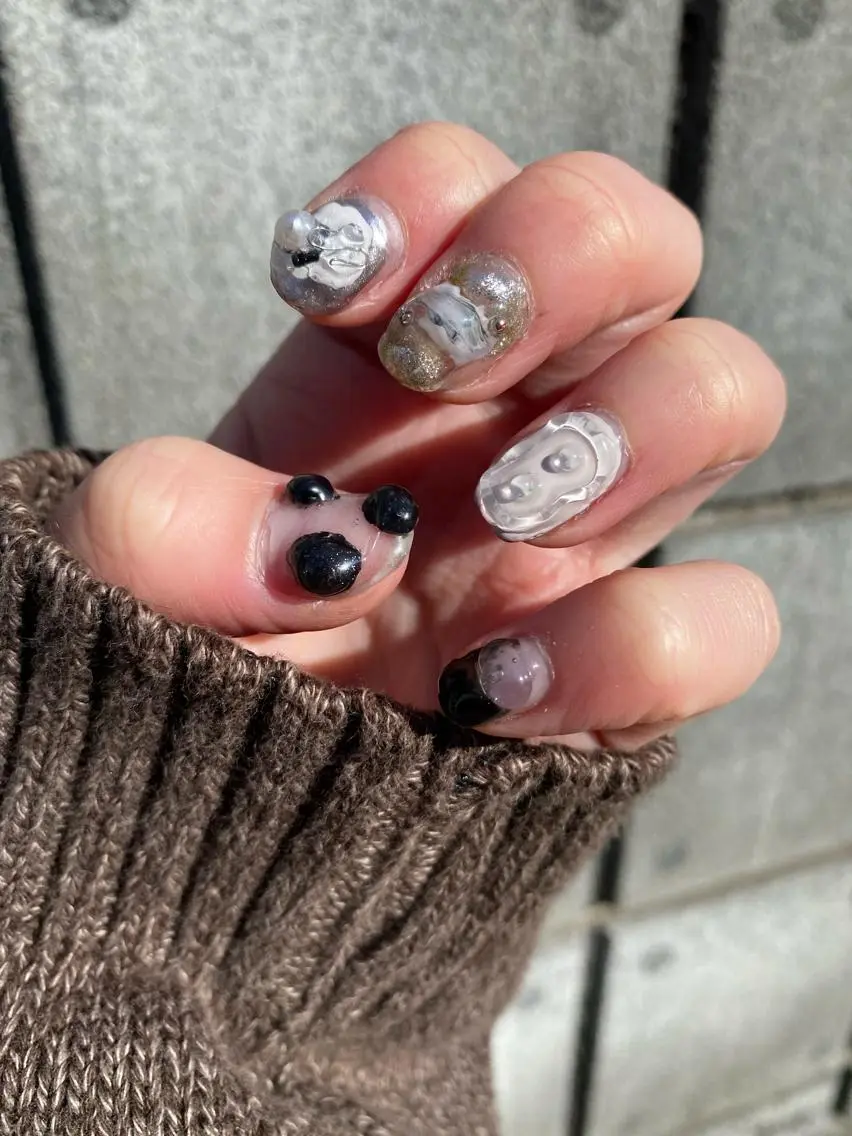 ネイル アートネイル フットネイル ジェルネイル 持ち込み ニュアンスネイル niconail 🧣ayu 📍烏山のネイルデザイン