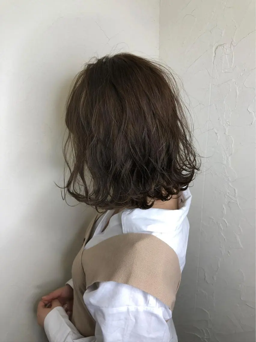 ミディアム カラー ハイライトカラー ハイライト 韓国ヘア🫧艶カラー 🫧髪質改善/オオヤのヘアスタイル