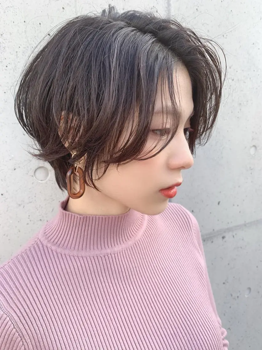 ショート カット ヘアカラー トリートメント 🇰🇷韓国レイヤー 錦糸町【北山謙三】のヘアスタイル