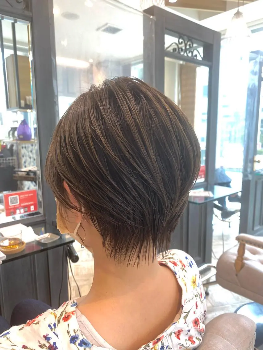 ショート カット ヘアカラー トリートメント ショート・レイヤー /特化・Wanseのヘアスタイル