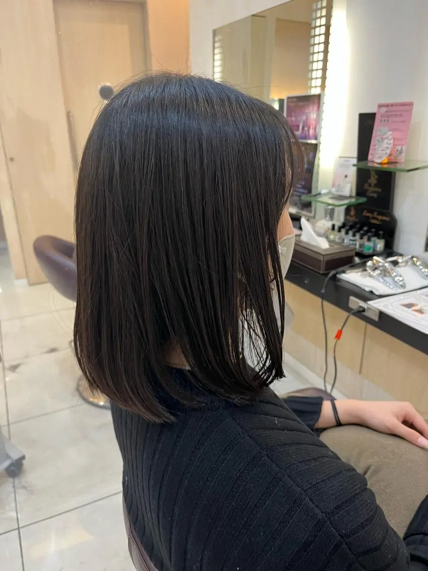 セミロング パーマ カット 縮毛矯正 トータルビューティー K:R鶴川のヘアスタイル