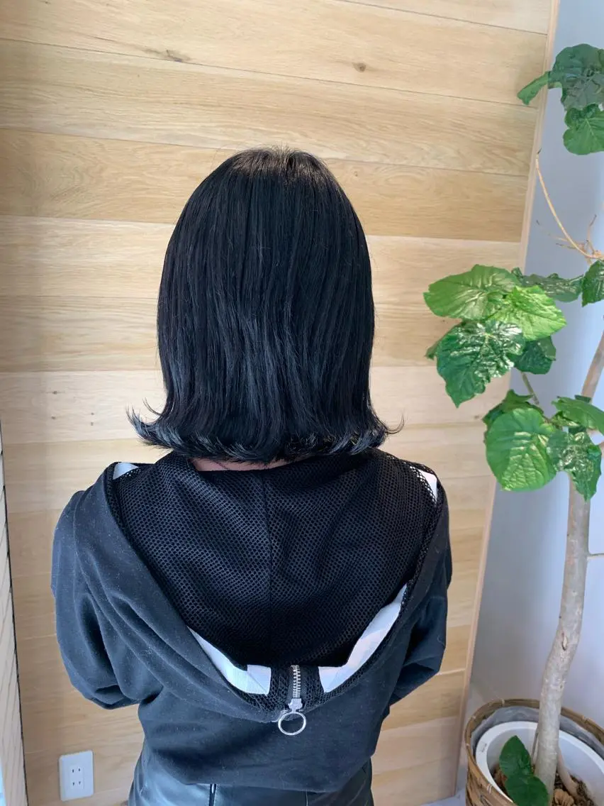 ミディアム ヘアカラー トリートメント ayano ．のヘアスタイル