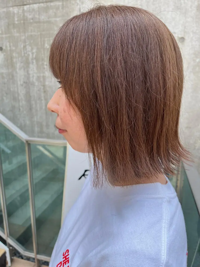 ミディアム カラー パーマ ヘアアレンジ メンズ キッズ ネイル マツエク・マツパ アイブロウ メンズブリーチ メンズハイライト メンズインナーカラー メンズ韓国風 ブリーチ 久木原 ゆりのヘアスタイル