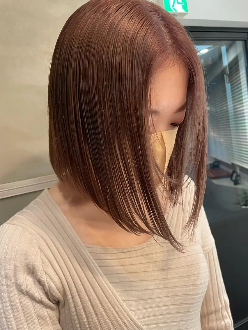 ミディアム カラー 大人girly🛋️ 🤍yukakoのヘアスタイル