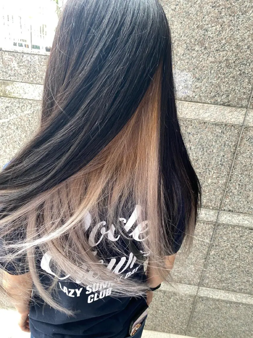 ミディアム カラー ヘアカラー 美髪改善・レイヤー tadasuke⭐️のヘアスタイル