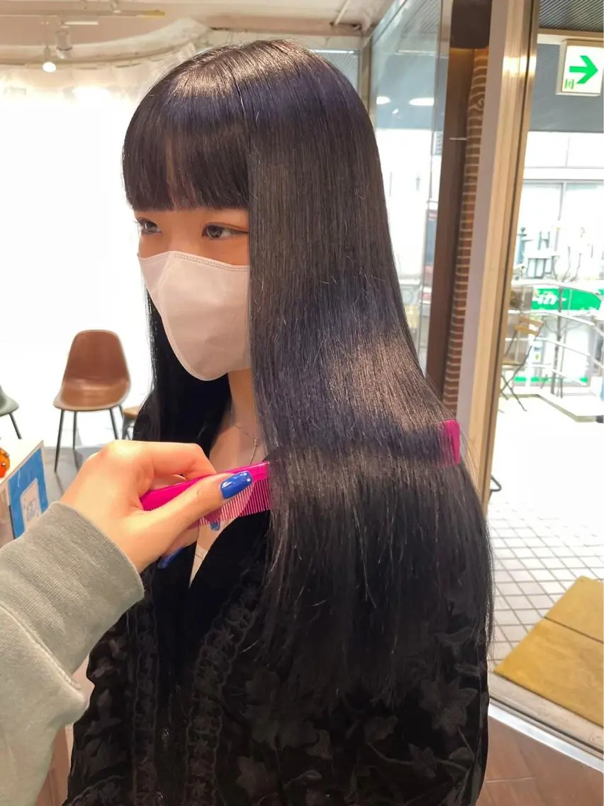 ロング 学生 ボブ/暖色カラー コウボヒカルのヘアスタイル