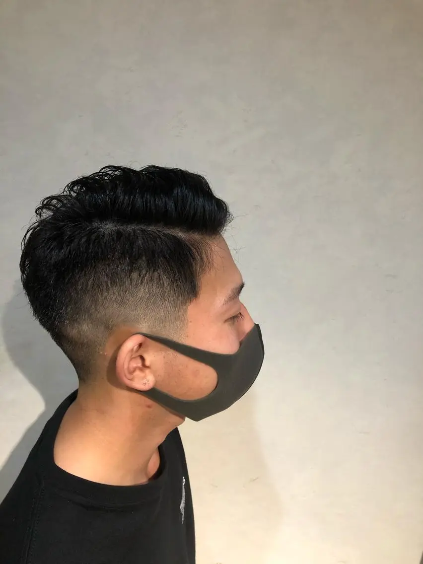 メンズ フェードカット スキンフェード ツイストスパイラル 成林康平のヘアスタイル