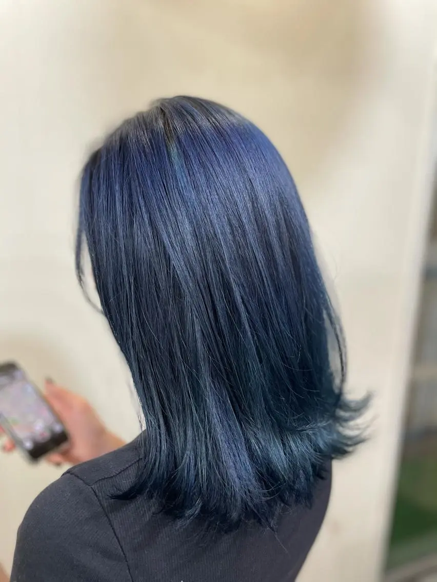 ミディアム ヘアカラー トリートメント 縮毛矯正の達人 ☆ 松本のヘアスタイル