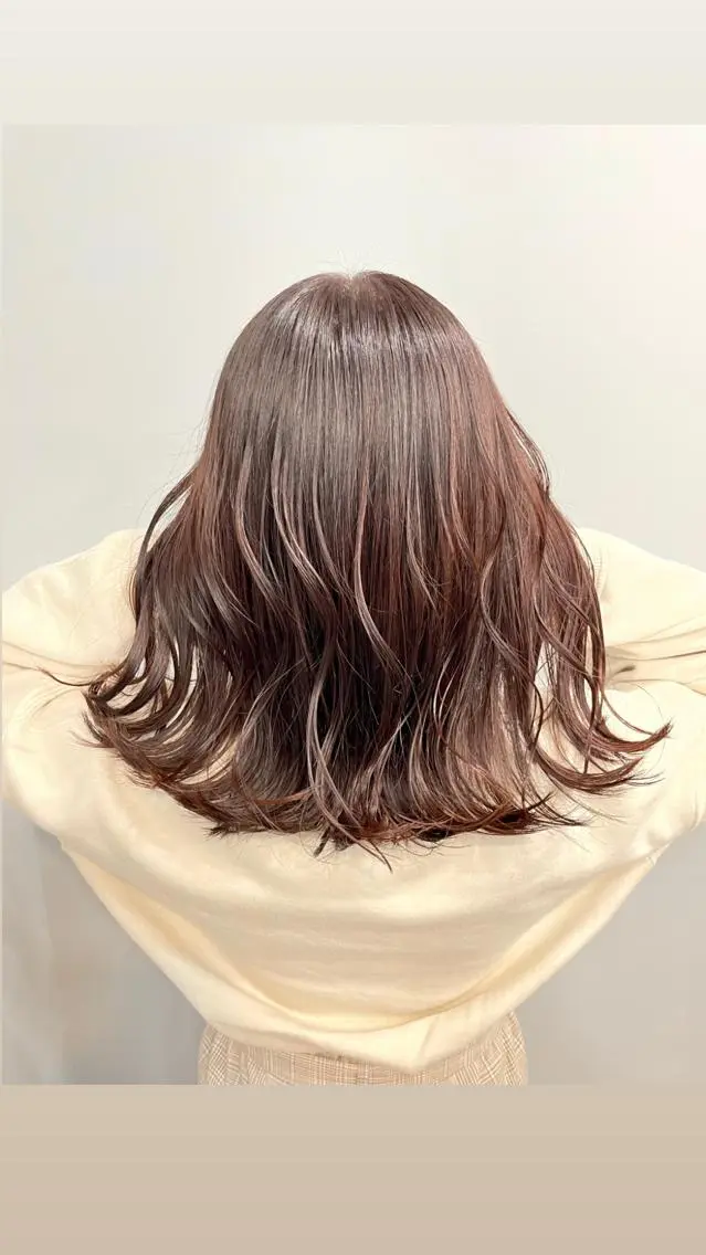 ミディアム カラー ✨綺麗が続くカット ✨/星野六三四のヘアスタイル