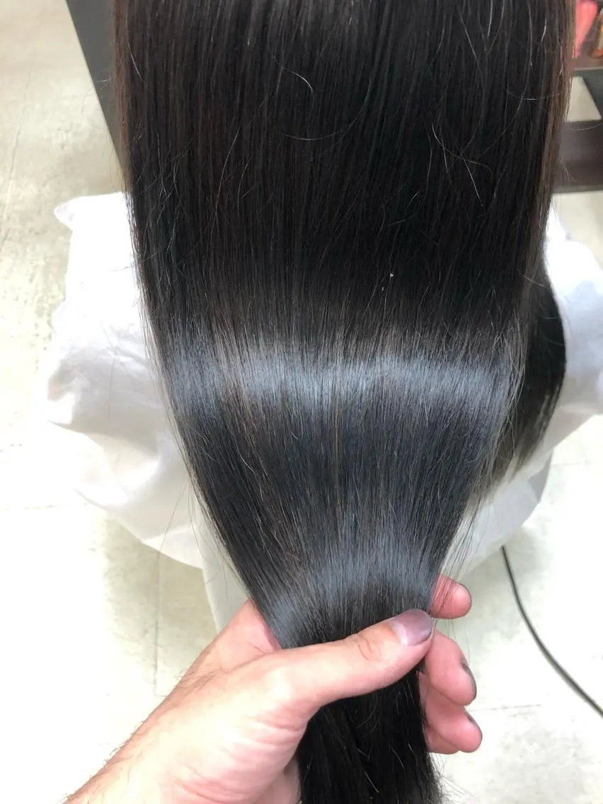 ロング カット ヘアカラー 縮毛矯正 le. pidorgeのヘアスタイル