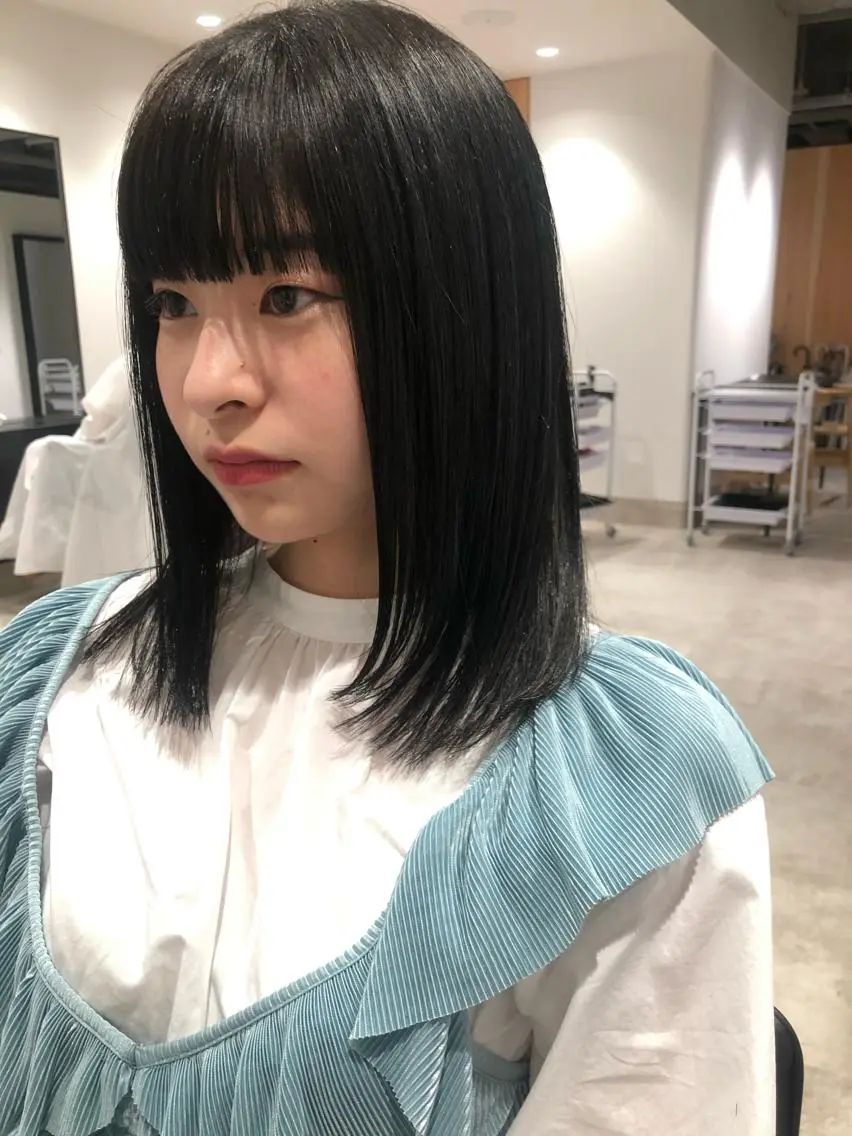 ミディアム カラー 透明感カラー ハイライトカラー ハイライト カット ヘアカラー トリートメント センスをお届けします 大谷将生infpのヘアスタイル