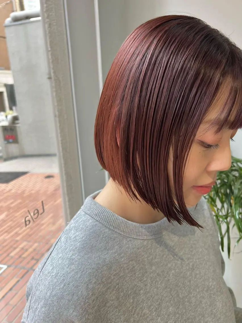 ショート カラー 谷町/Le'a /竹原しおなのヘアスタイル