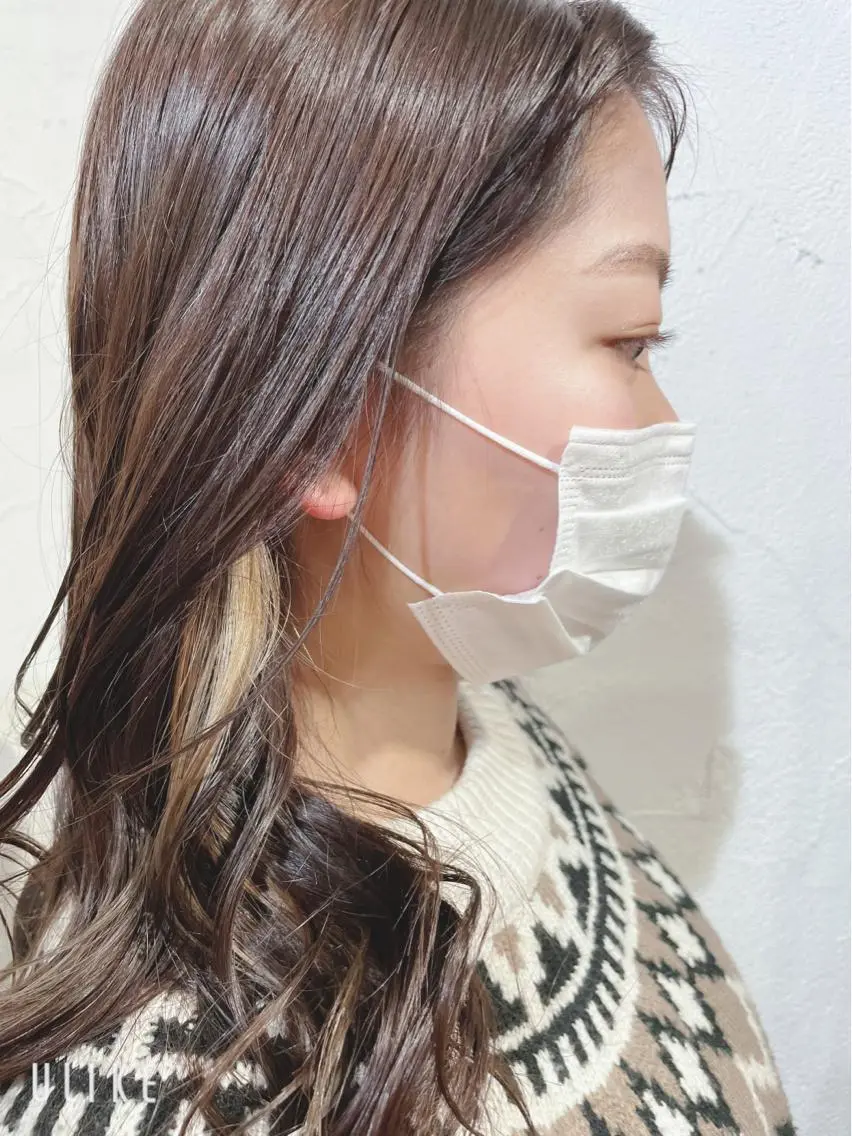 セミロング カラー マルヤマ リナの眉毛・アイブロウイメージ