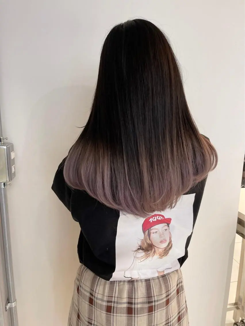 セミロング カラー パーマ ヘアアレンジ 【公式】amble luxe池袋東口🩷のヘアスタイル
