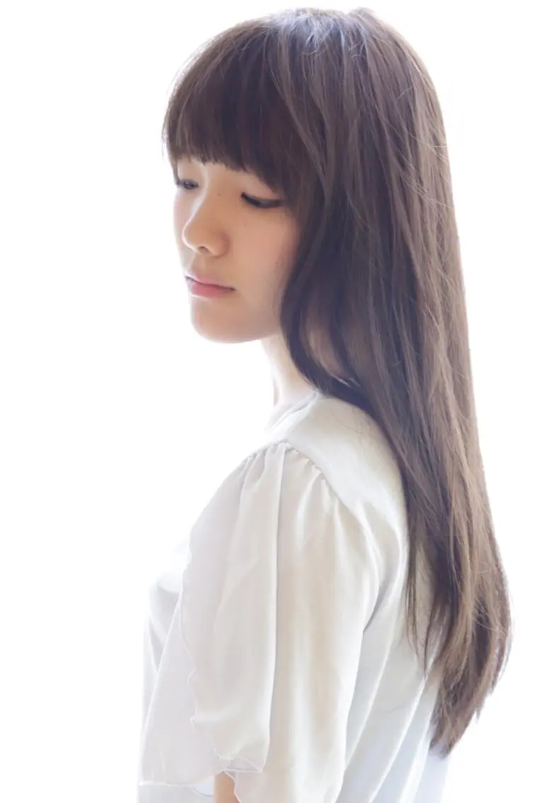 ミディアム セミロング ロング カラー グレージュ タジマ ヤスヒサのヘアスタイル