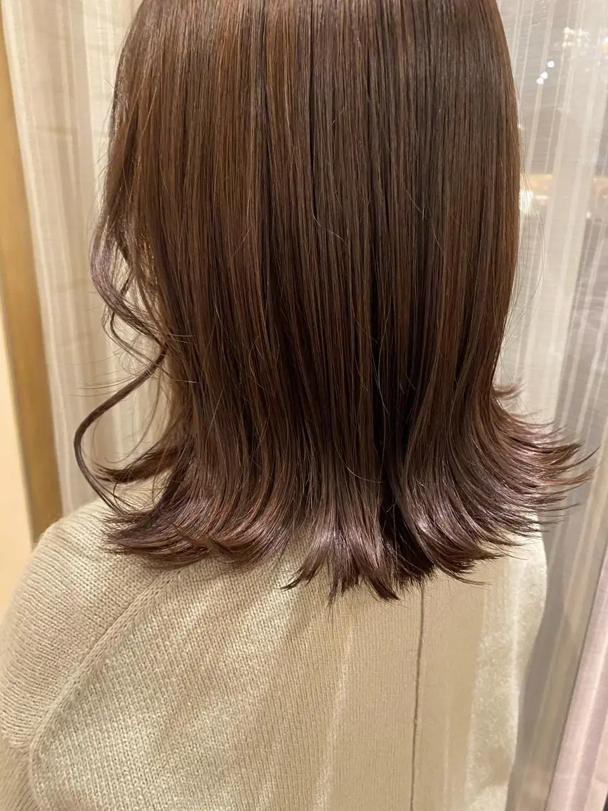 ミディアム カラー yamazaki .🫏🦒🐄🐩のヘアスタイル