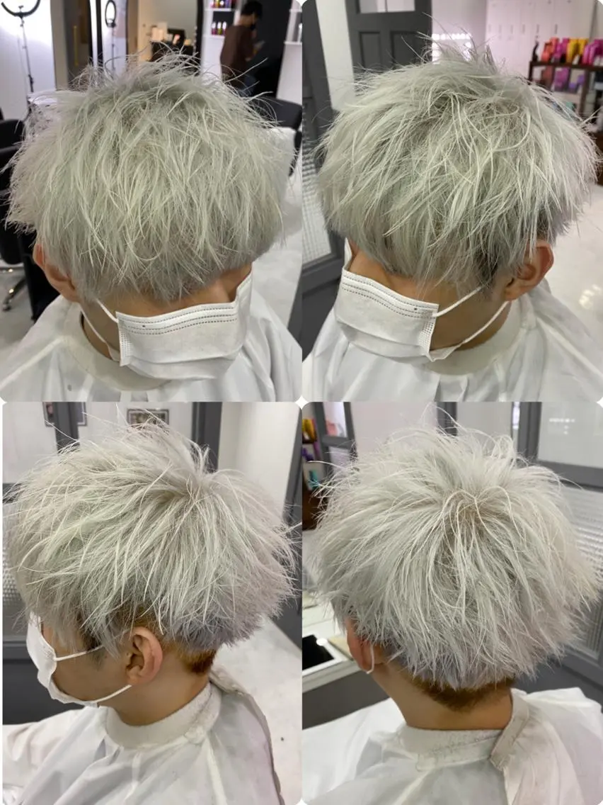 ショート カラー パーマ ヘアアレンジ メンズ カット ヘアカラー トリートメント 🔥メンズパーマ 特化 渡辺一翔のヘアスタイル