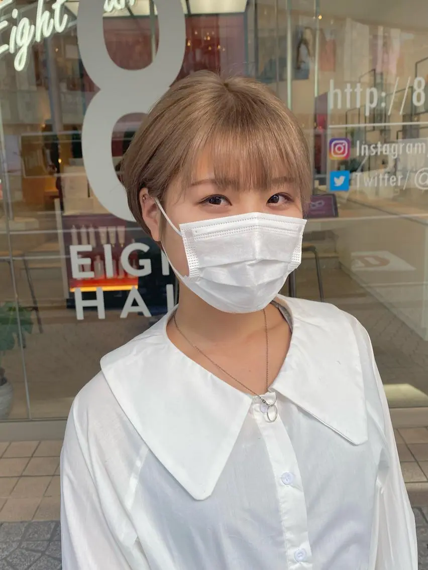 ショート カラー ヘアカラー 荒谷 薫のヘアスタイル