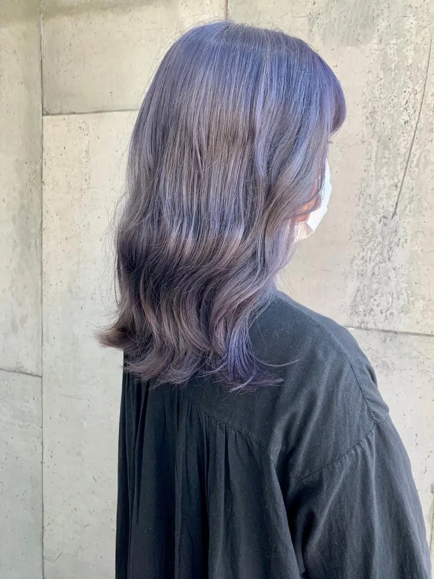 セミロング ヘアカラー トリートメント 大内 志穂のヘアスタイル