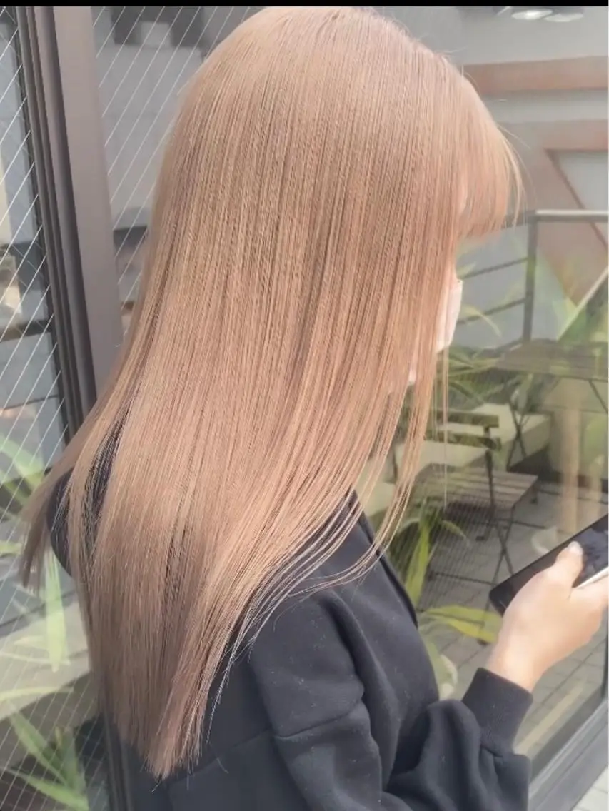 ロング カラー ベージュカラー ブリーチ ダブルカラー ハイトーンカラー イルミナカラー 🧡色落ちまで2度 楽しめる🧡ヨシキのヘアスタイル