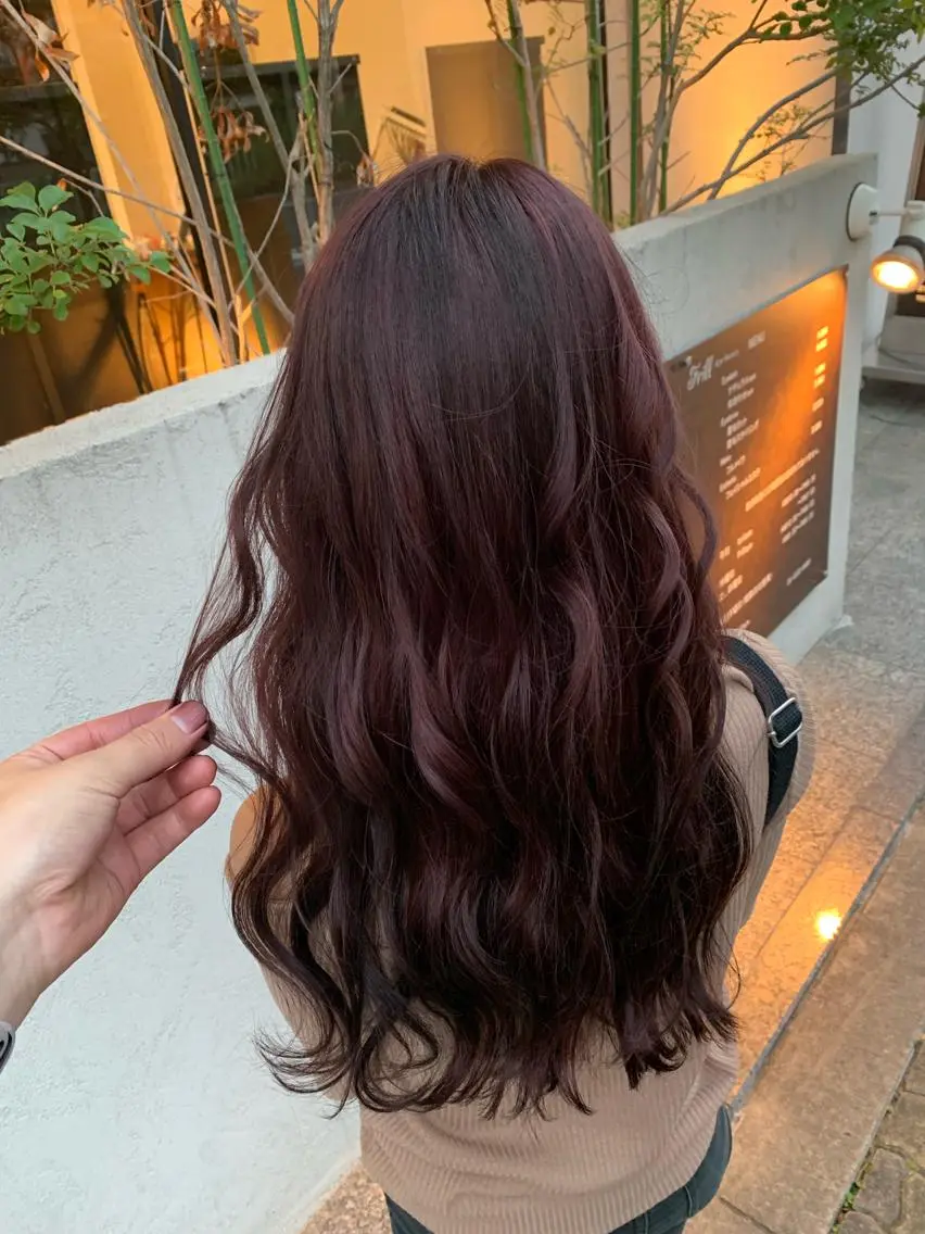 セミロング カラー ブリーチ ケアブリーチ ダブルカラー ピンクカラー バイオレットカラー ヘアカラー 似合わせ/ カラー.岡田友仁のヘアスタイル