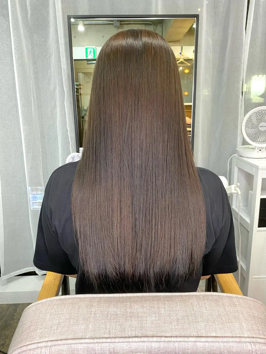 ロング カラー グレージュ 髪質改善 トリートメント 統括マネージャー/ 髪のドクター/前原悟のヘアスタイル