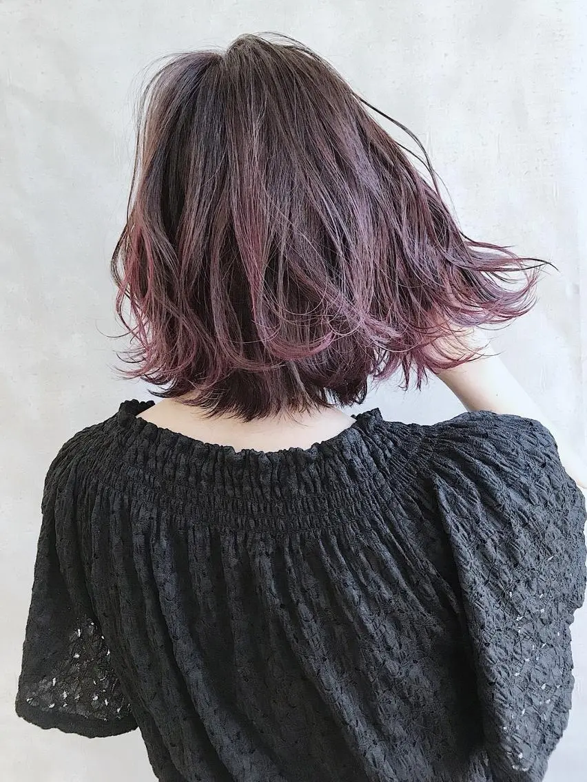 ショート カラー アディクシーカラー ブリーチ ケアブリーチ ダブルカラー ハイライトカラー MOU namba ムウナンバのヘアスタイル