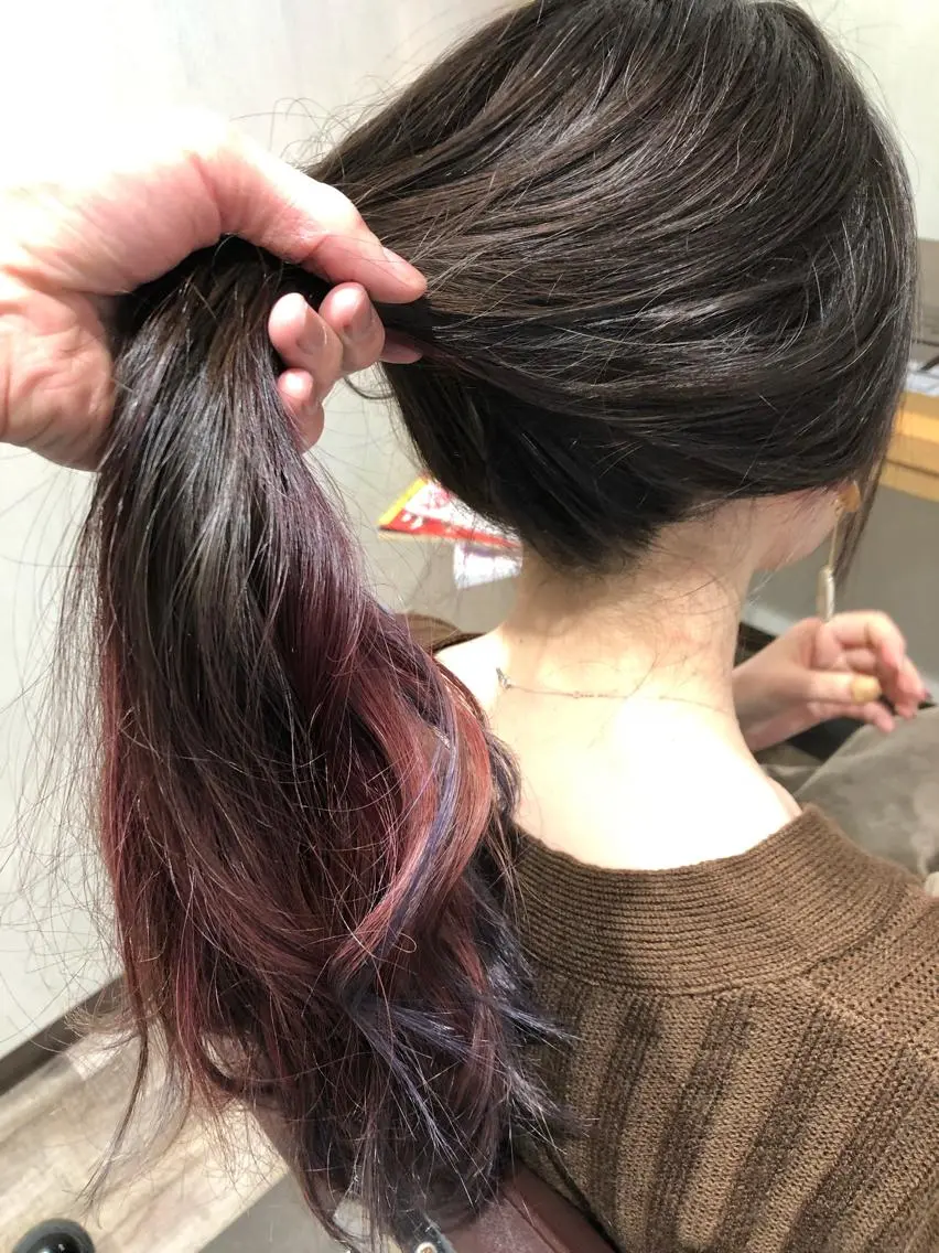 ロング カラー グラデーションカラー ピンクカラー ヘアカラー ACHE zippy /伊藤のヘアスタイル