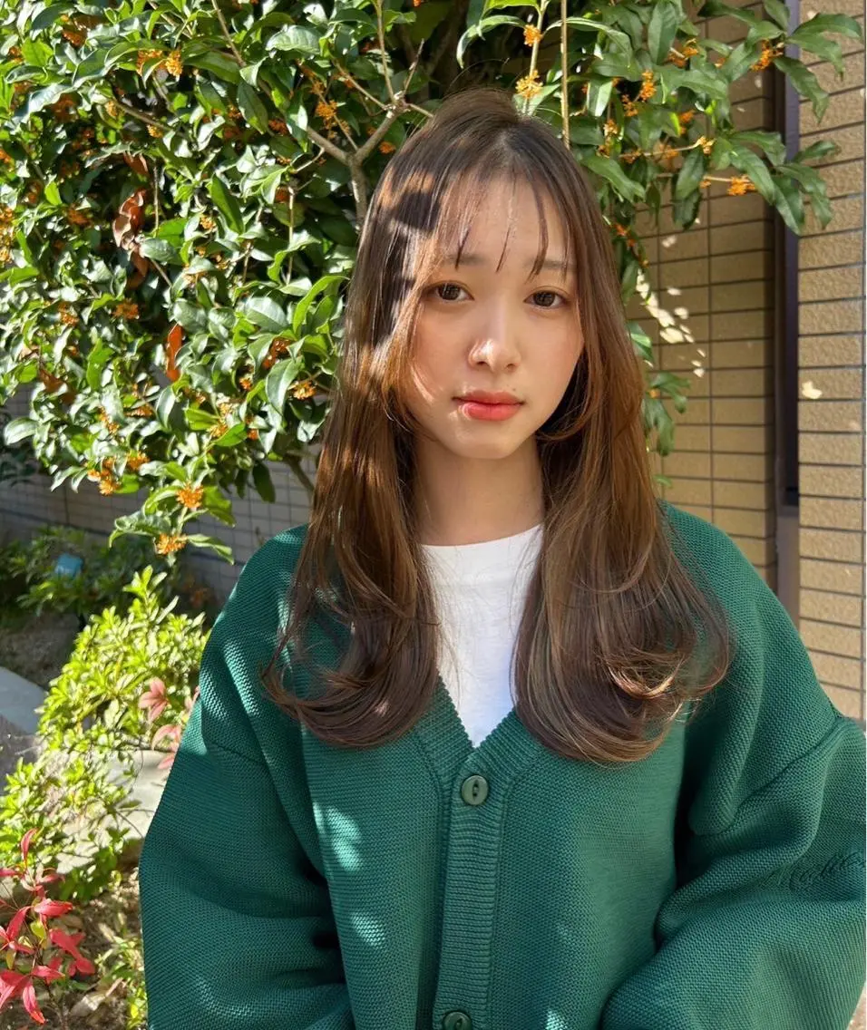 ロング 韓国ヘア🕊村上 ののこ🕊のヘアスタイル