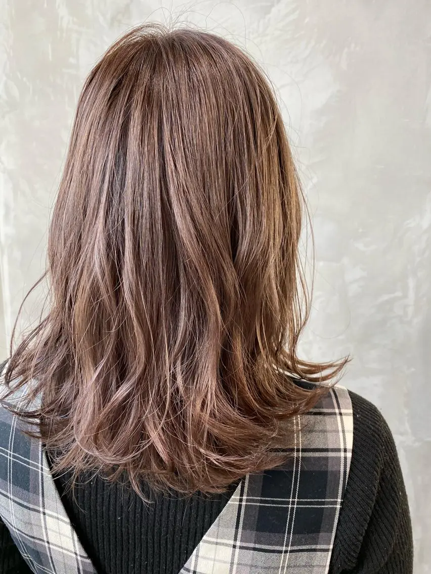 セミロング カラー ヘアアレンジ カット ヘアカラー トリートメント ryota .のヘアスタイル