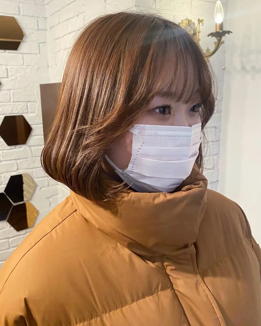 ミディアム カラー ヘアアレンジ くびれヘア タンバルモリ ヨシンモリ 韓国風ヘア くびれレイヤー ヘアカラー トリートメント レイヤーカット×髪質 改善🇰🇷シオリのヘアスタイル