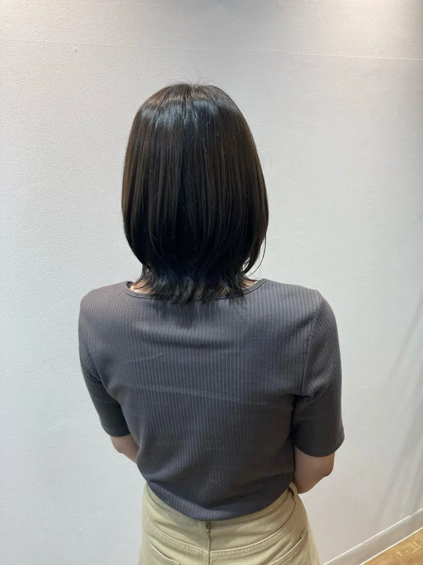 ミディアム ヘアカラー 🌟髪質 改善🌟のヘアスタイル