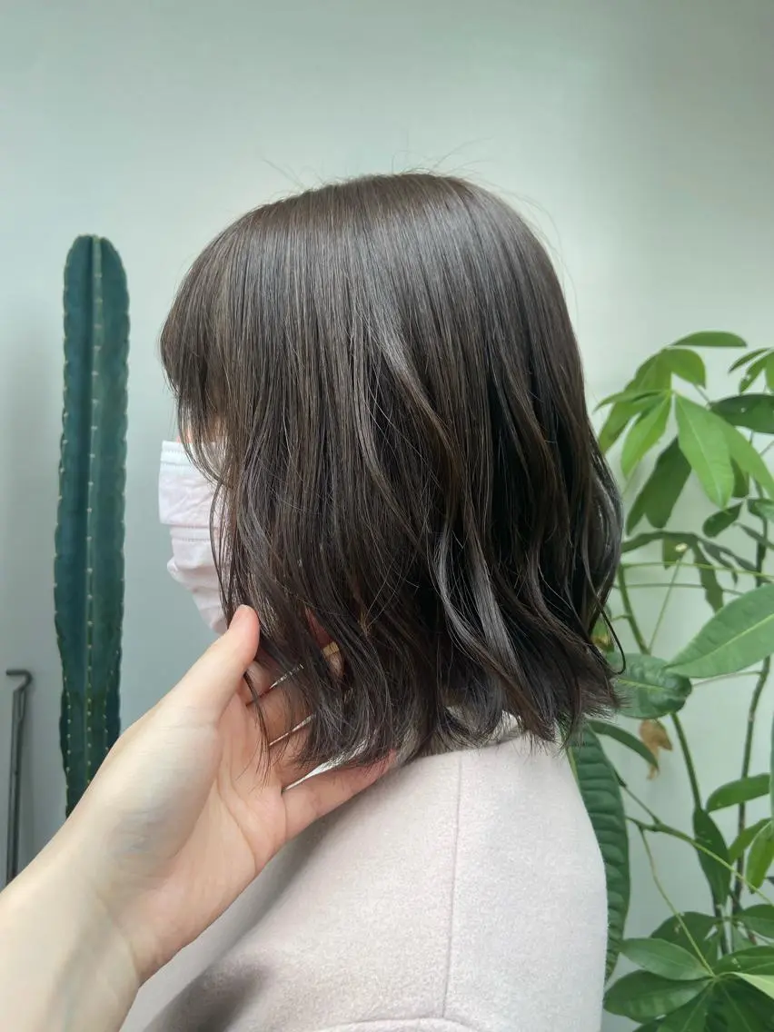 カラー アディクシーカラー ブリーチ ブロンド ブルーカラー ハイライトカラー なかむら ゆきのヘアスタイル