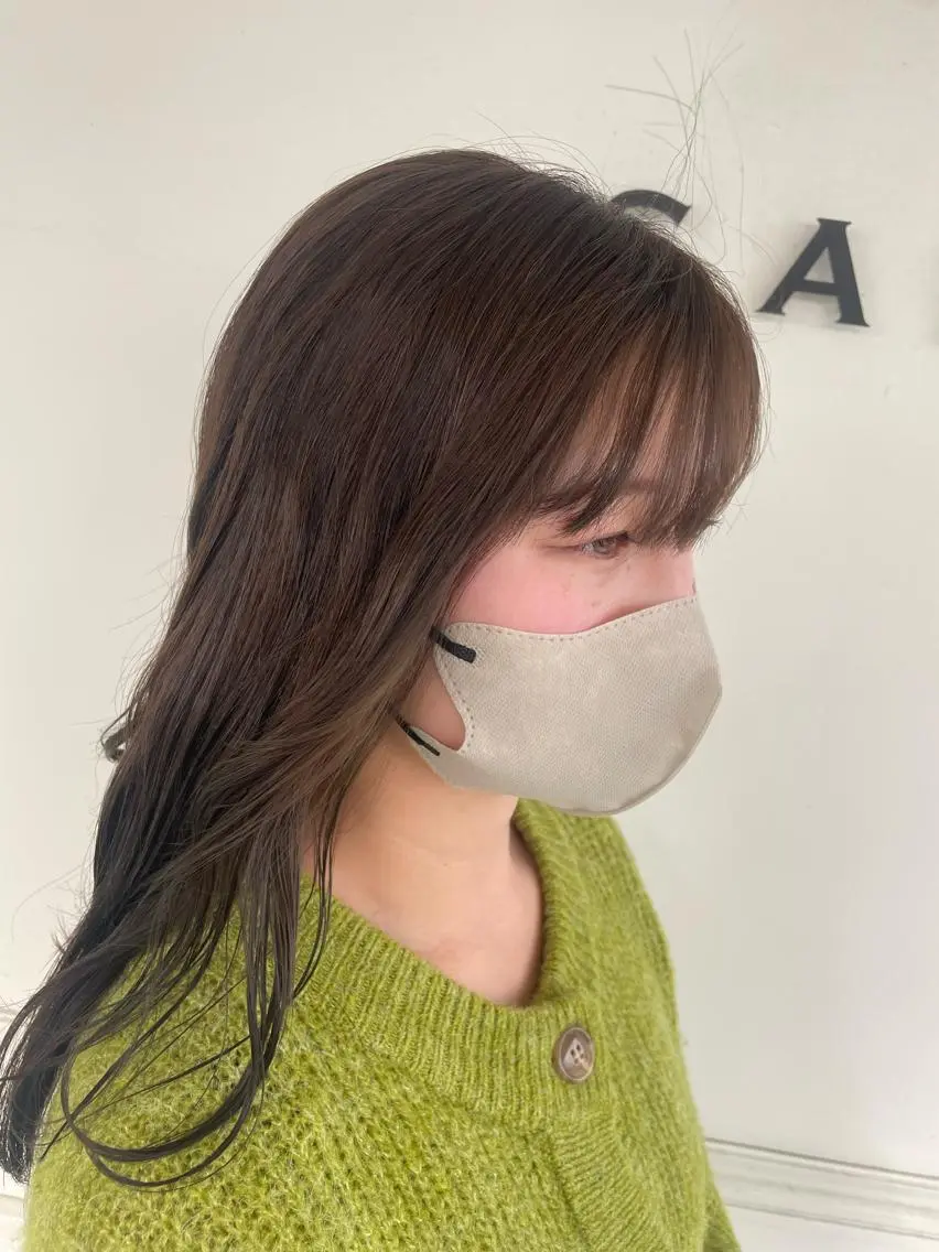 カラー ヘアカラー SARA古賀店 かすみ🐬🩵のヘアスタイル