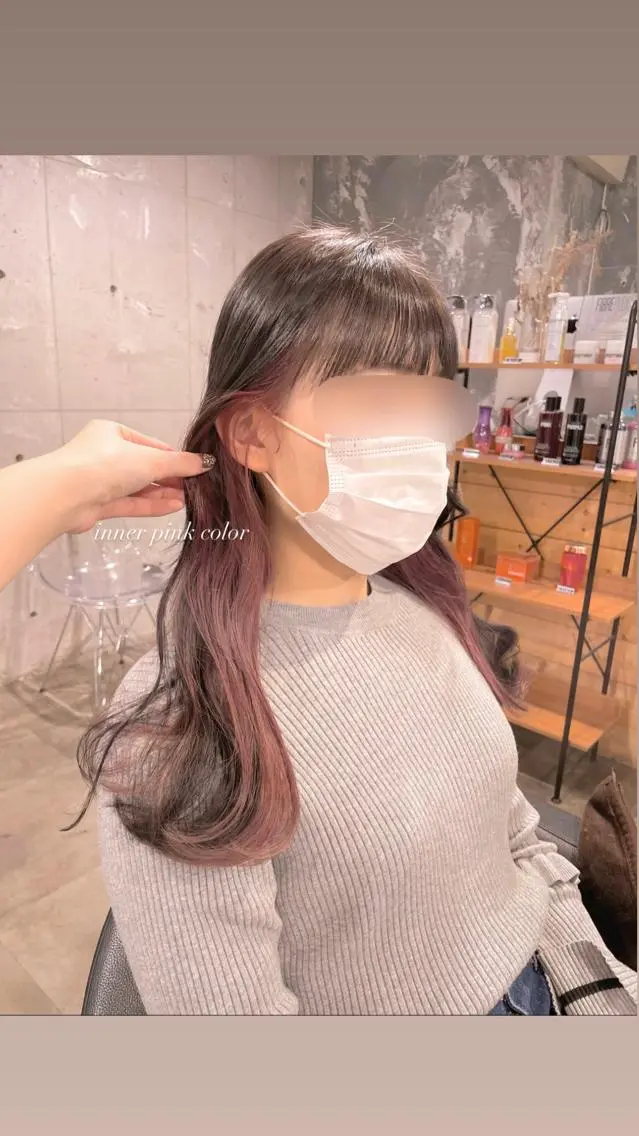 ロング カラー パーマ ヘアアレンジ メンズ キッズ ネイル マツエク・マツパ アイブロウ 透明感カラー・レイヤ ー🎀amika🎀のヘアスタイル